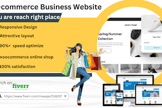 create an ecommerce website, online webshop, online store