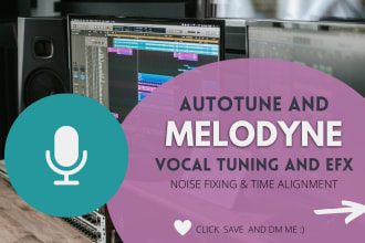 perfectly tune and edit your vocals in melodyne and autotune