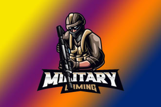 design original military  logo with my creative thinking