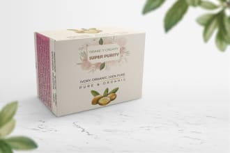 design candles and soap labels packaging
