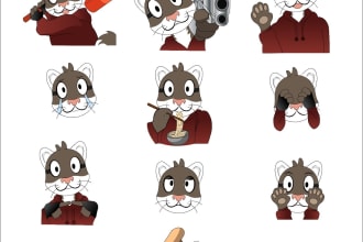 draw chibi emotes and stream badges for twitch, and discord