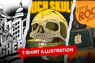 create custom illustration designs for your merch