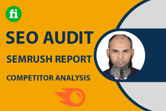 do website SEO audit report and competitor analysis