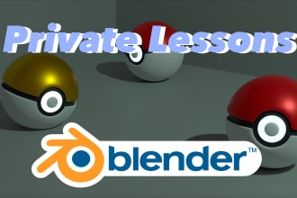 give you lessons about 3d modelling in blender
