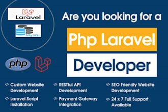 develop and customize laravel website