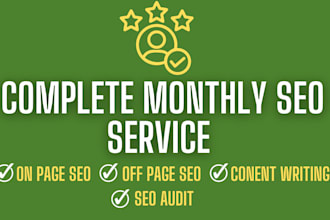 do monthly SEO service for higher google ranking