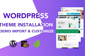 do themeforest wordpress theme installation, demo import, customize