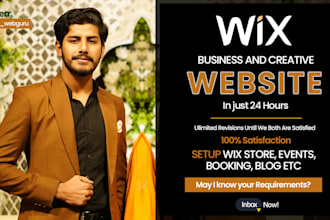 design, business wix website and creative wix website