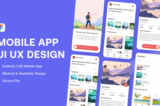 mobile app, app design, mobile UI UX design, figma design, ui design, app ui