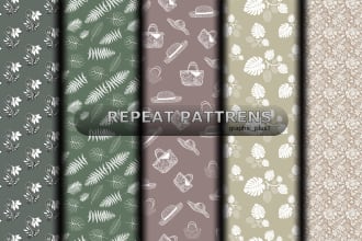 create vector seamless textile repeat pattern
