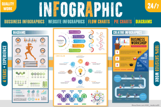 design professional infographic flow chart, diagram in 24hrs