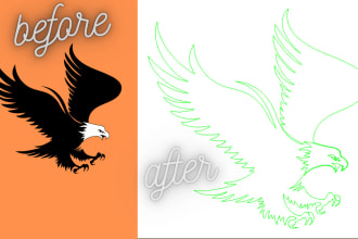convert any sketch, file or logo in vector ai,eps,dxf,cdr,svg