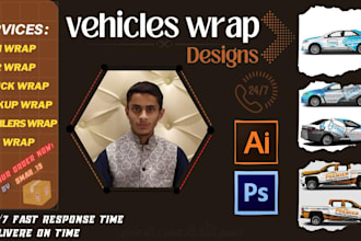 design vehicle wraps, car wraps, and van wraps