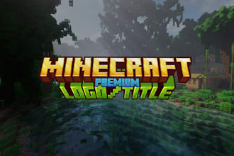 create a custom minecraft title logo