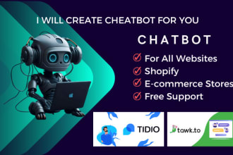 build chatbot for your website using tidio tawk