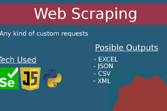 do web scraping and data mining on any website