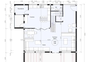 create your 2d floor plan layout with furniture adjustment