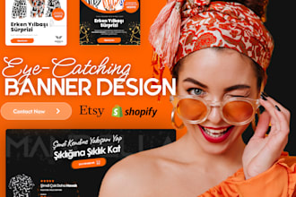 create etsy, shopify, ads, website banner and header designs