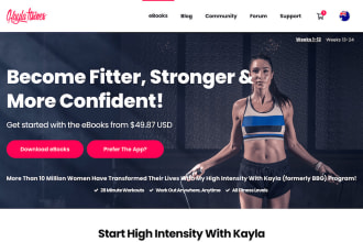 do a exclusive lead capture page for health and fitness and coaching