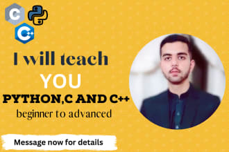 be your c, cpp, and python tutor, beginner to advanced