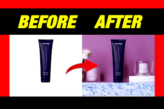 enhance and retouch product photographs for editing