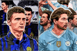 create awesome sport illustration for you