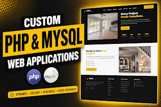 create custom PHP and mysql website