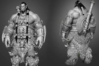 create 3d characters for games, films and whatever need