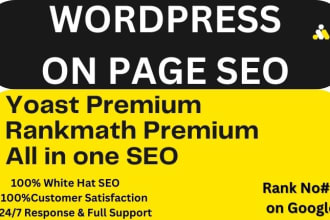 do wordpress on page SEO with yoast or rankmath premium