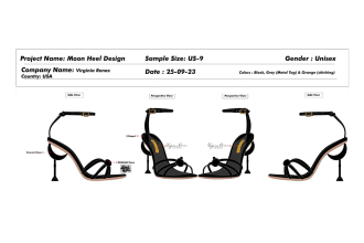 create women shoes sketches design and high heels