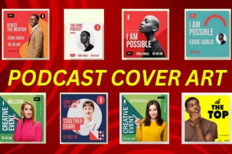 podcast cover art design, podcast logo, podcast thumbnails