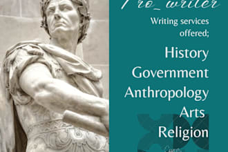 write your history and government papers