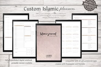 customize your islamic digital planner