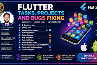 do flutter ai apps, tasks, projects, and bug fixing