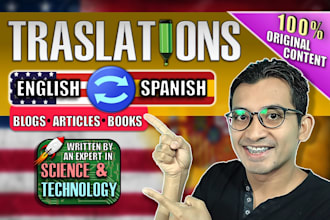 do a professional translation from english to spanish