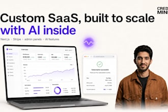 develop a custom saas web app with ai integration
