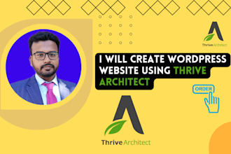 create wordpress website using thrive theme thrive architect theme