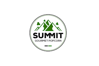 design outstanding summit gourmet popcorn logo