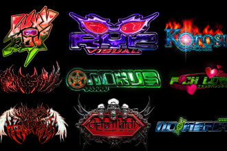 create chrome y2k streetwear logo for your brand