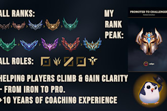 do personalized lol coaching to help you climb elo