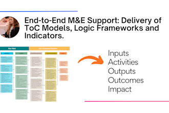 create a theory of change and logic model