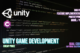 develop game with unity