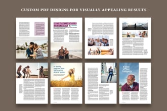 custom PDF design for visually appealing results