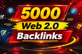 build 5000 web 2 0 backlinks