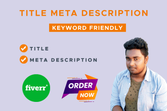 write SEO meta tags, meta titles, and meta description