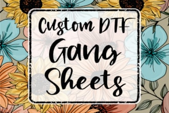 create dtf gang sheet ready to print in 24 hours