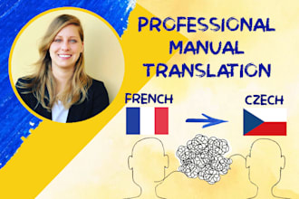 manually translate from french to czech