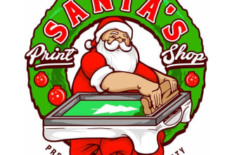 design modern awesome christmas logo
