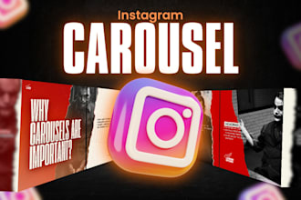 design attractive carousels for instagram and linkedin