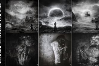 design album artwork for death metal band